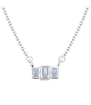 Cutie CZ Design Silver Necklace SPE-4949